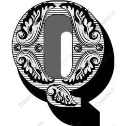 Ornate Letter Q