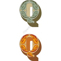 Ornate Letter Q