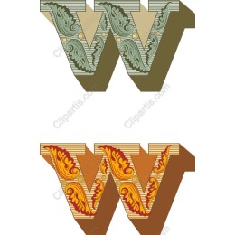 Ornate Letter W