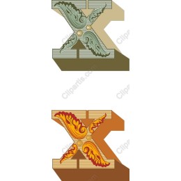 Elegant Decorative Letter X