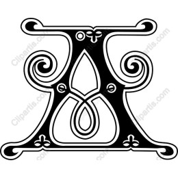 Ornate Floral Letter A