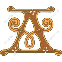 Art Nouveau Letter A