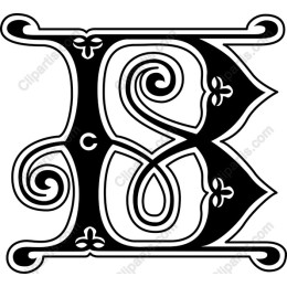 Elegant Monogram - Ornate Letter B
