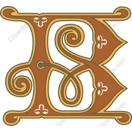 Elegant Vintage Letter B