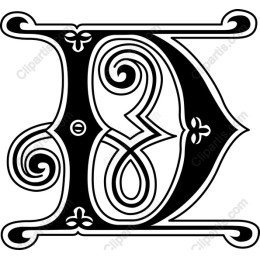 Elegant Decorative Letter D