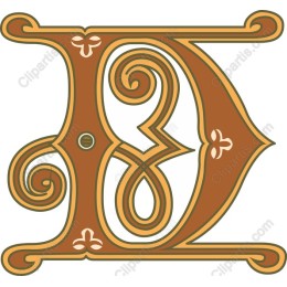 Elegant Vintage Monogram D