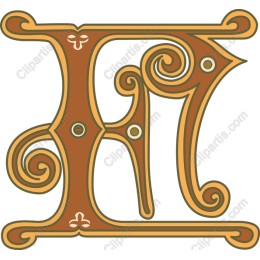 Elegant Vintage Letter F