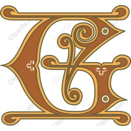 Ornamental Letter E
