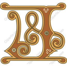 Elegant Vintage Letter B