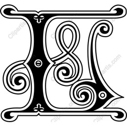 Ornate Letter E