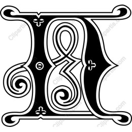 Elegant Ornamental Letter E