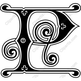 Elegant Ornate Letter P