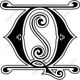 Ornate O and S Monogram