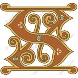 Ornate Letter S Decorative