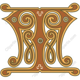 Elegant Ornate Letter M
