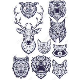 Wild Animal Heads Bundle
