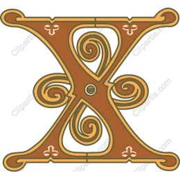 Ornate Letter X