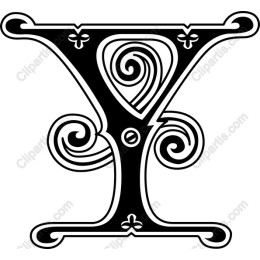 Ornate Letter Y