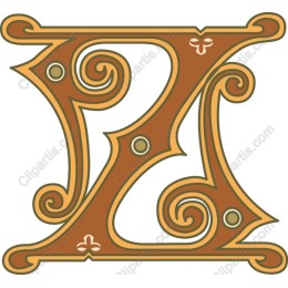 Ornate Decorative Letter Z