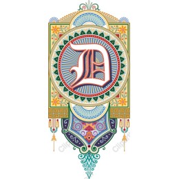 Ornate Letter D Decorative