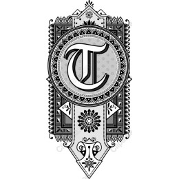 Elegant Ornamental Letter T