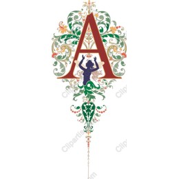 Floral Letter 'A'