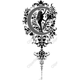 Floral Elegance with Letter C