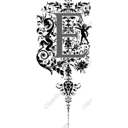 Elegant Flourish with Initial E