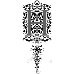 Ornate Letter H