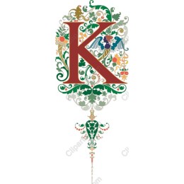 Ornate K Letter