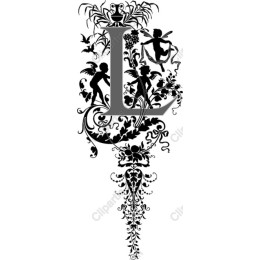 Ornate Letter L Fairy
