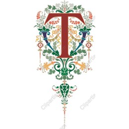 Ornate Letter T