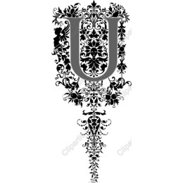 Ornate U Letter