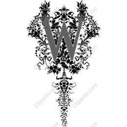 Ornate Letter W