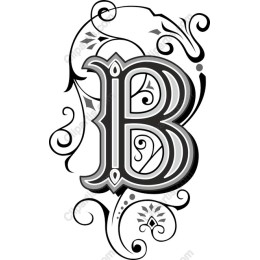 Elegant Ornate 'B'