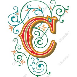 Ornate Letter C Vintage