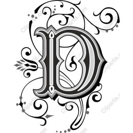 Ornate Letter D