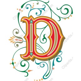 Ornate Letter D