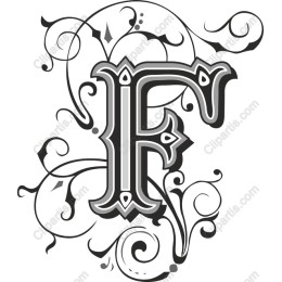 Ornate Letter F