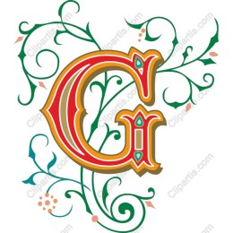 Ornate G Initial