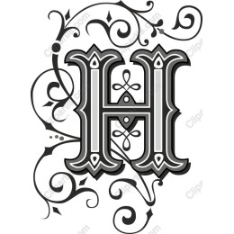 Ornate Letter H