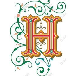 Ornate Letter H