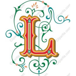 Elegant Ornate Letter L