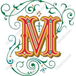 Ornate Letter M