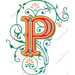 Decorative Letter P