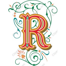 Ornate Letter R