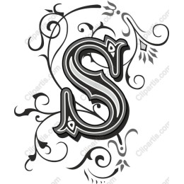 Elegant Floral Letter