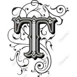 Elegant Ornate Letter T