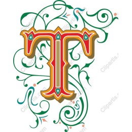 Ornate Letter T