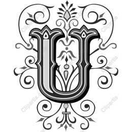 Ornate Letter U